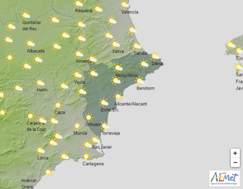Storms give way to lots of sunshine: Alicante weather forecast July 1-4