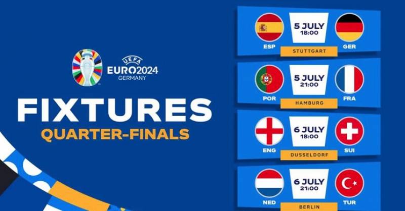 July 5 and 6 Watch all the Euro football quarter finals action live at Club MMGR Mar Menor Golf Resort