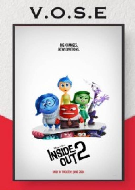 Thursday July 11 Inside Out 2 in English at the Cinemax Almenara