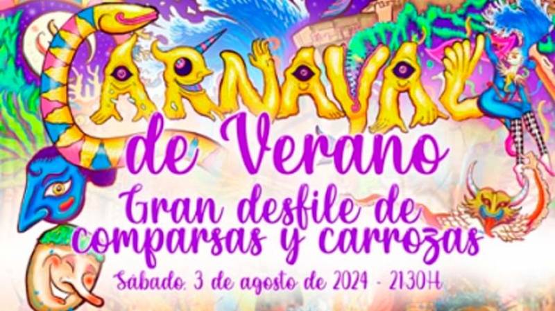 August 3 Summer Carnival parade in Aguilas