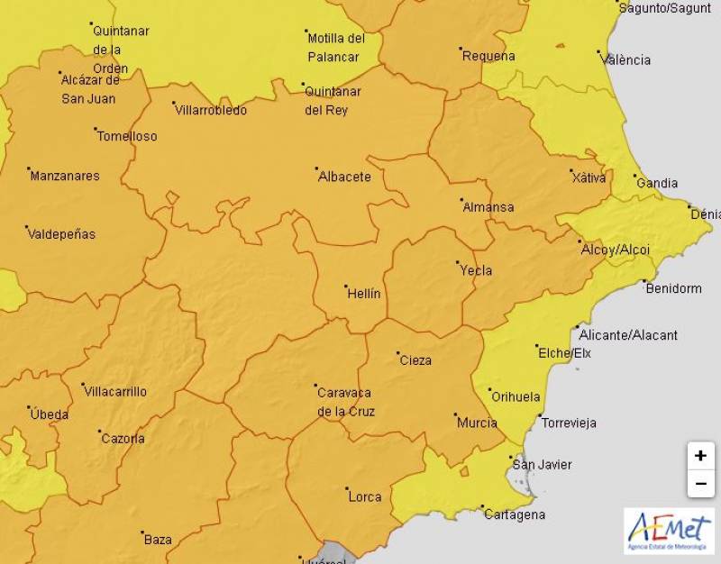 Orange warning for extreme temps: Alicante weather forecast Aug 1-4