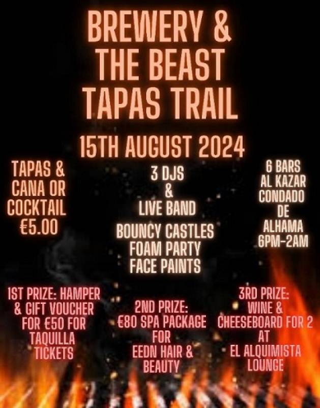 August 15 Condado de Alhama Brewery and Beast Tapas Trail