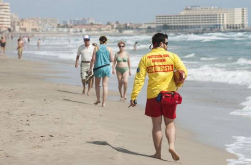 More than a dozen yellow flags on Region of Murcia beaches this Friday