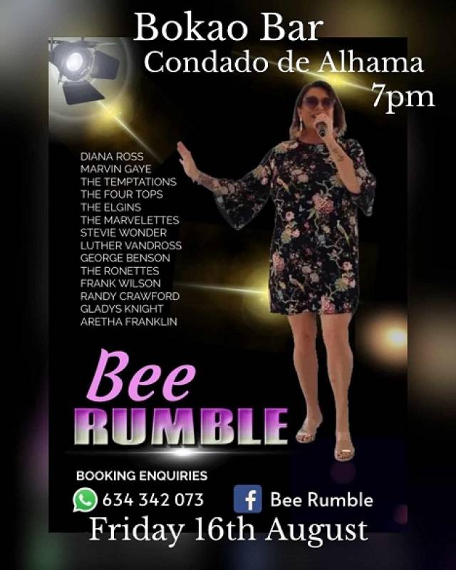 August 16 Steak Night with Bee Rumble performing at the Bokao Bar, Condado de Alhama Golf Resort