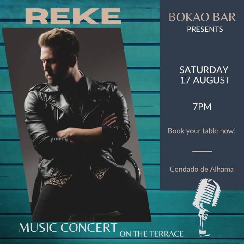 August 17 Early Bird Special with music by Reke at the Bokao Bar, Condado de Alhama Golf Resort