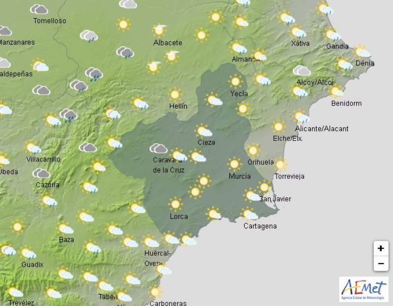 Rain returns to the Region: Murcia weather forecast August 22-25