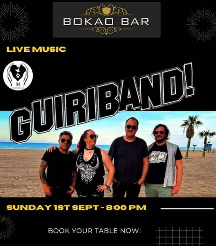 September 1 Music by Guiriband at the Bokao Bar, Condado de Alhama Golf Resort