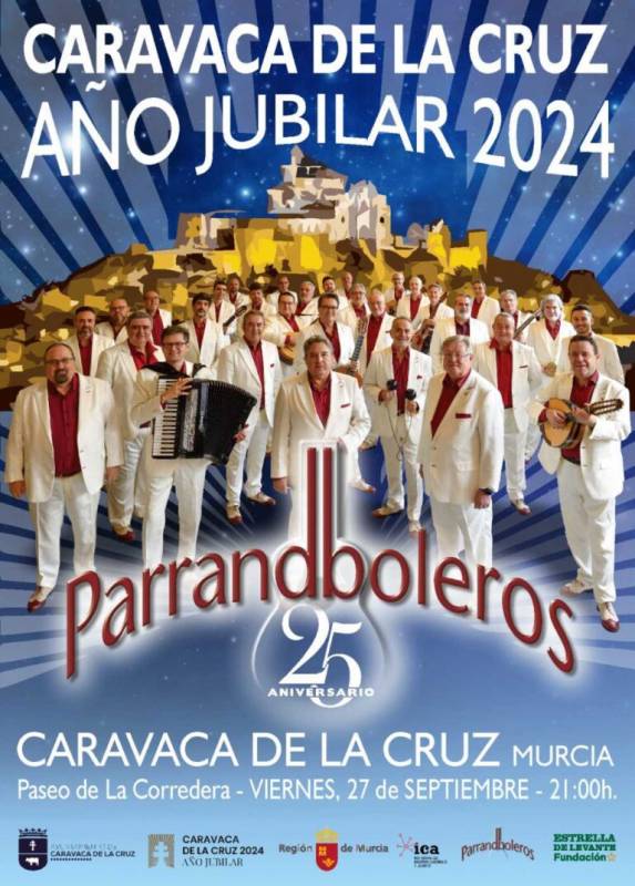 September 27 Free concert by Los Parrandboleros in Caravaca de la Cruz