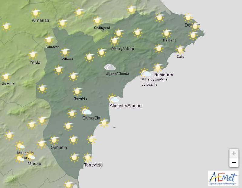 Indian summer continues: Alicante weather forecast October 3-6