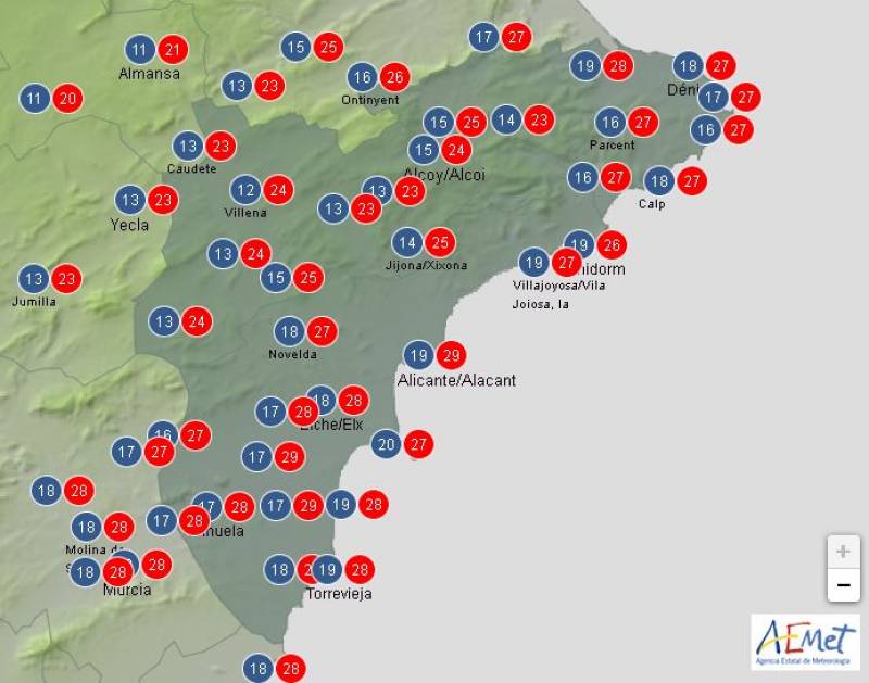 Alicante dodges the storms: Weather forecast Oct 7-10