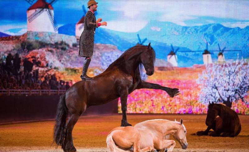 October 12 Famous horse whisperer Santi Serra in Caravaca de la Cruz