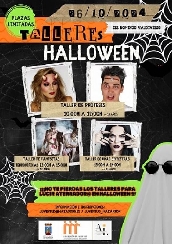 October 26 Halloween workshop for children and teenagers organised by Mazarrón Council