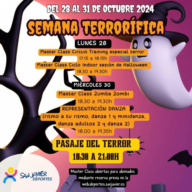 October 28-31 Halloween activities for children in San Javier