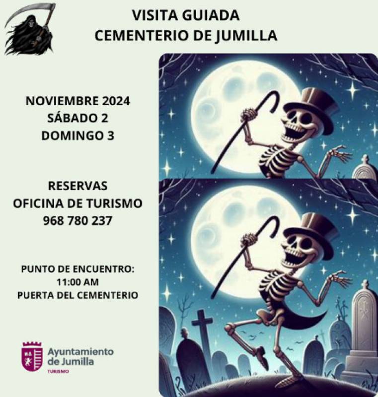 NOVEMBER 2 AND 3 FREE GUIDED TOUR OF THE CEMETERY OF JUMILLA