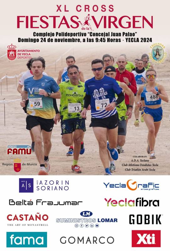 NOVEMBER 24 ANNUAL CROSS DE LA VIRGEN CROSS COUNTRY RACE IN YECLA