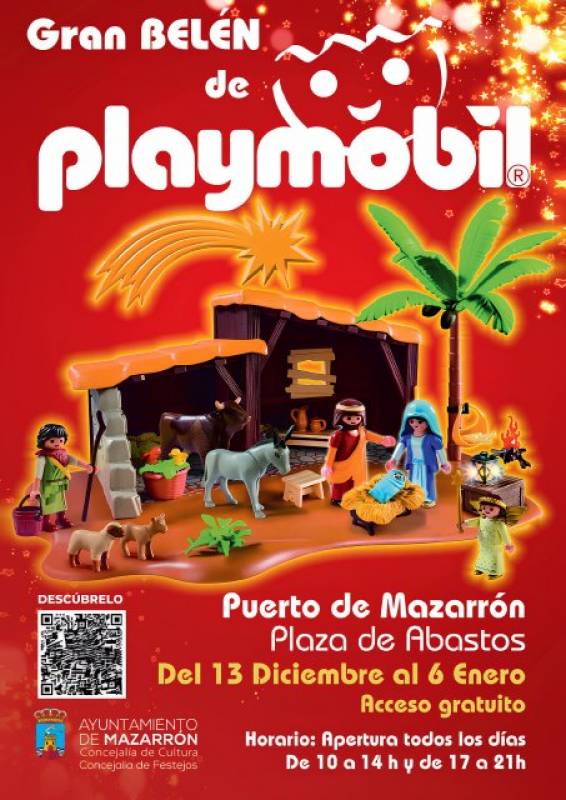 December 12 to January 6 The Great Playmobil Nativity Scene exhibit in Puerto de Mazarrón