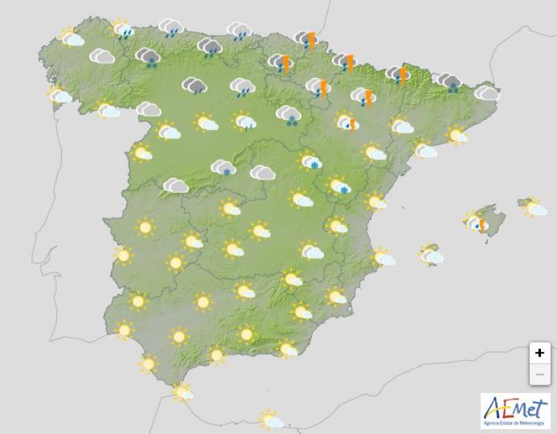 Spain as cold as Moscow this weekend: Weather forecast December 5-8