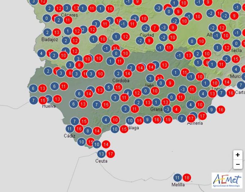 Torrential rain and storms ahead: Andalusia weekly weather forecast Dec 9-15