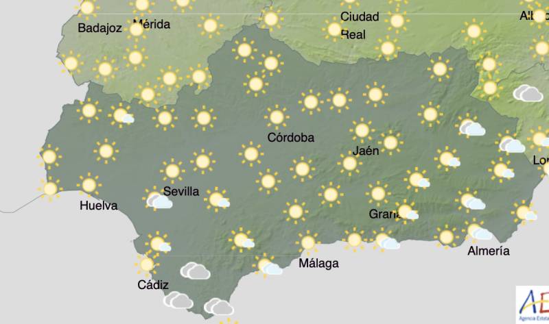 Andalucia weather forecast December 30-January 2: Blue skies and sunshine this week