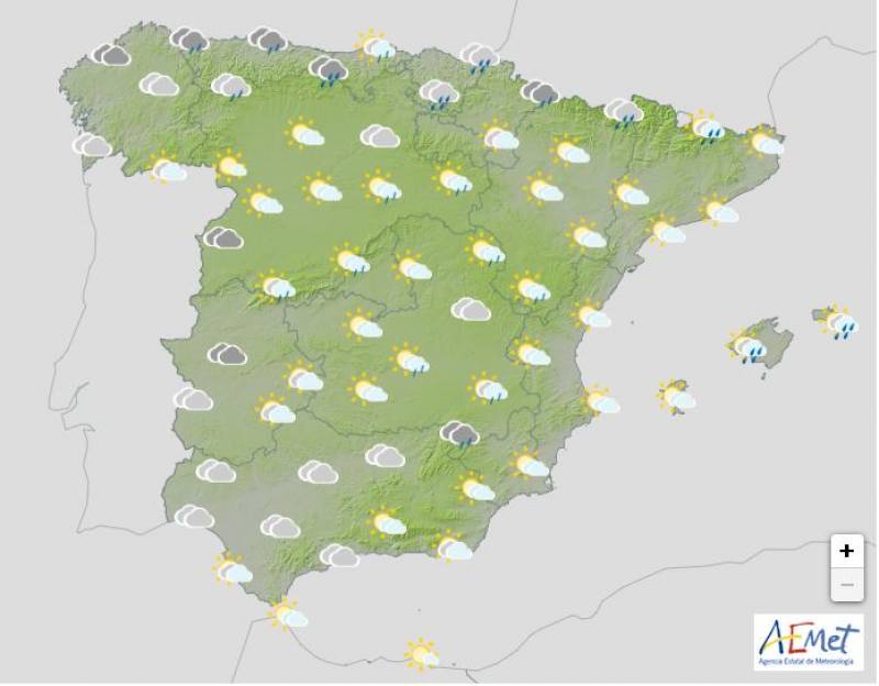 Mostly dry and sunny this weekend: Spain weather forecast January 9-12