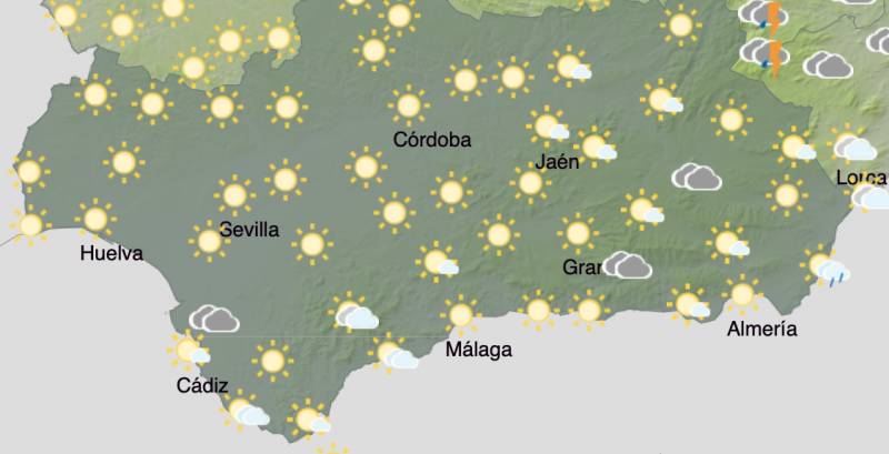 Andalucia weather forecast January 16-19: Still chilly with some rain forecast