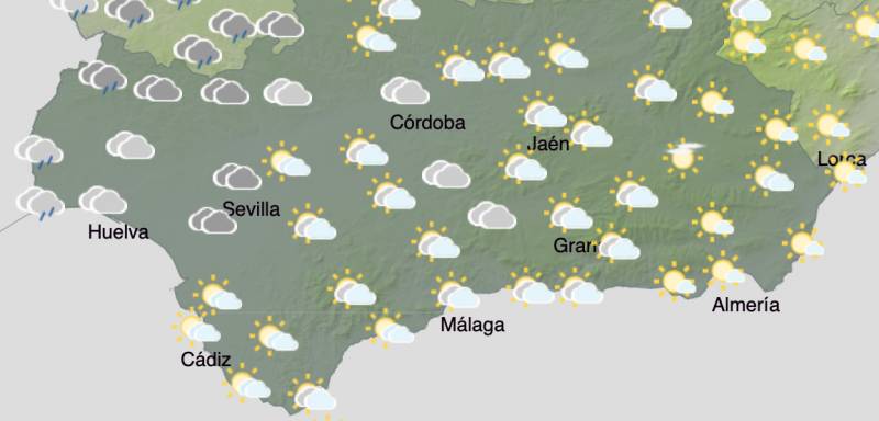 Andalucia weather forecast January 16-19: Still chilly with some rain forecast