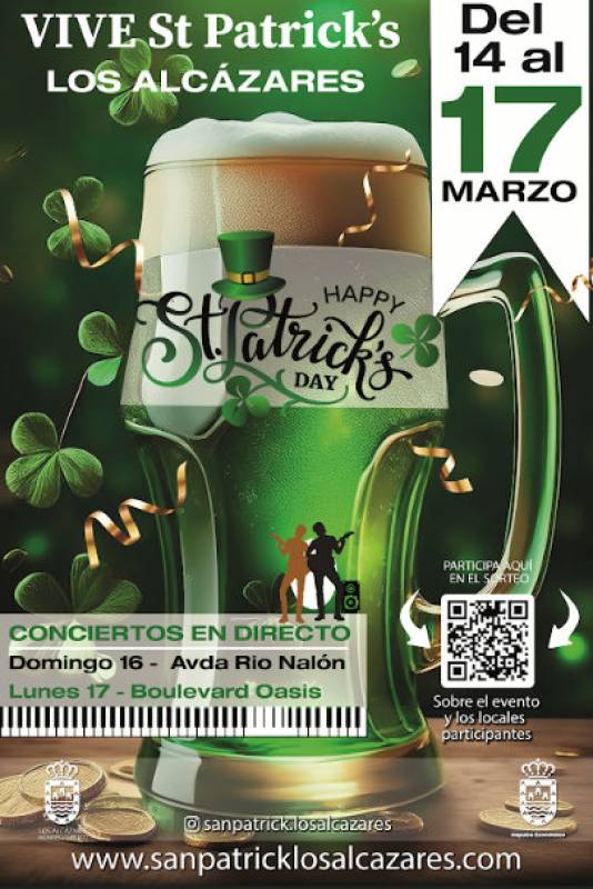 MARCH 14 TO 17 SAINT PATRICKS CELEBRATIONS IN LOS ALCZARES