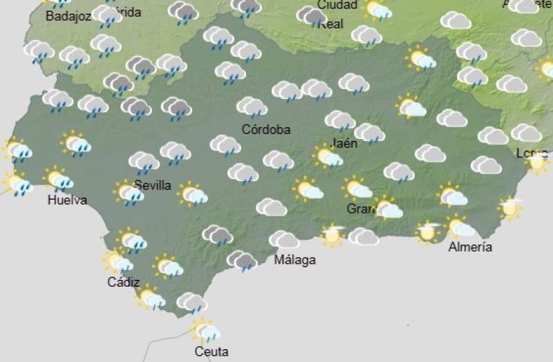 Andalucía weekly weather forecast March 31-April 3: A mix of sunshine, cloud and rain on the way