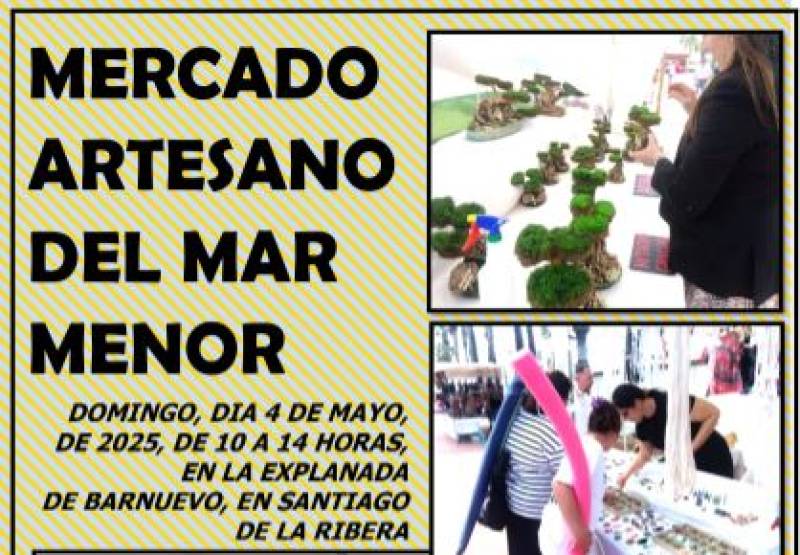 May 4 Mar Menor craft market, San Javier