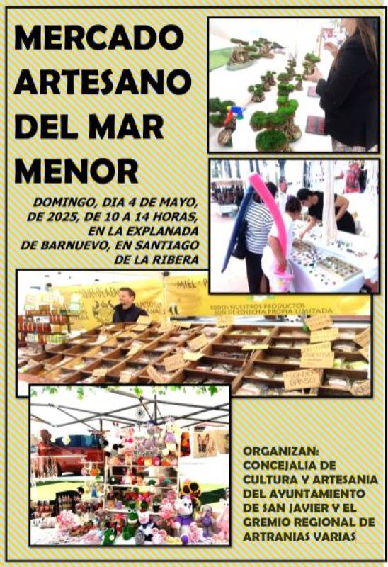 May 4 Mar Menor craft market, San Javier