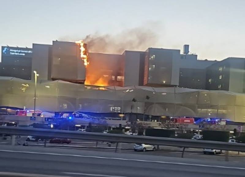 VIDEO: Major fire breaks out at Santa Lucía Hospital in Cartagena
