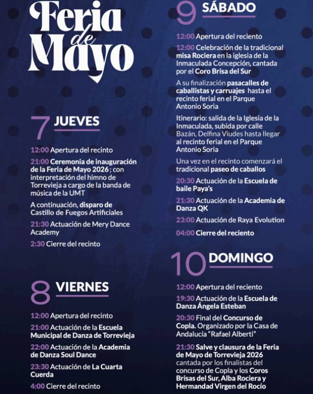 May 7-10 Torrevieja May Fair