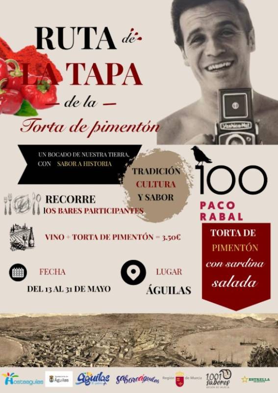 May 13 to 31 Torta de pimentón tapas route in Águilas