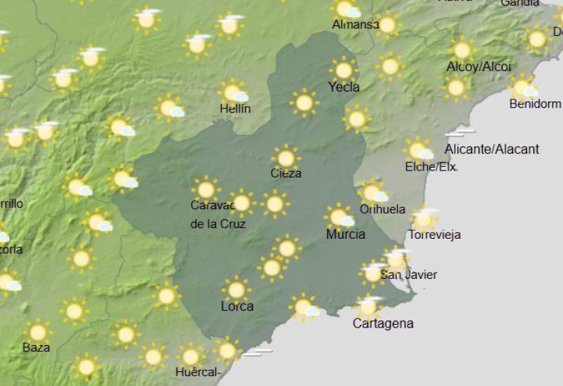 Summer arrives in Murcia: Weather forecast June 1-4