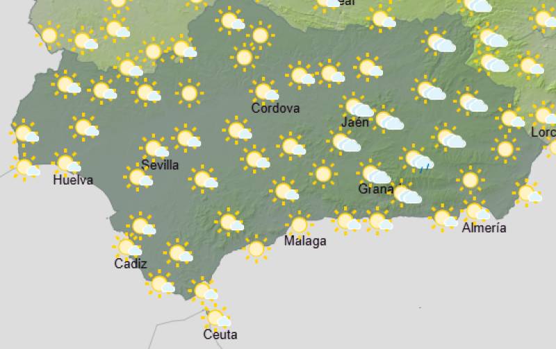 Andalucía weekend weather forecast June 4-7: Warm and settled, with a few cloudier spells