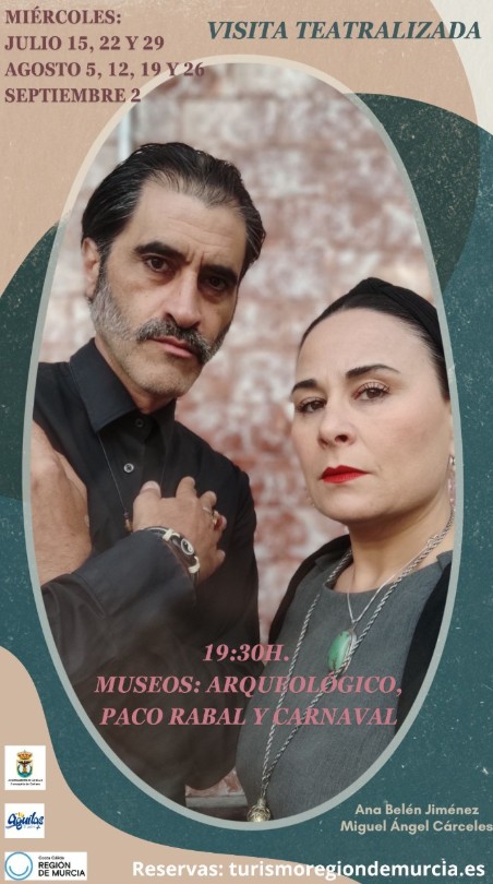 July 29 Free dramatized tour of three museums in Aguilas