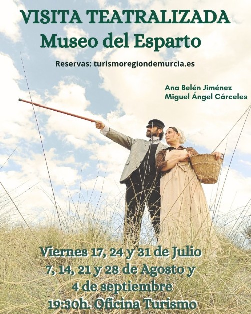 July 17 Free dramatized visit to the esparto grass museum of Aguilas