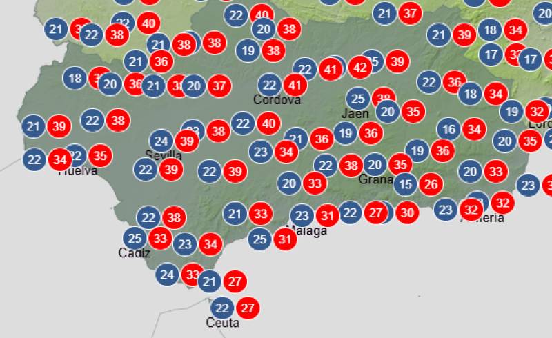 Andalucía weekly weather forecast June 29-July 2: Heat returns with storms in the east and warnings inland