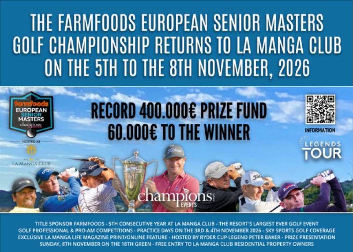 The 2026 FarmFoods European Senior Masters Golf Championship - 5th-8th November
