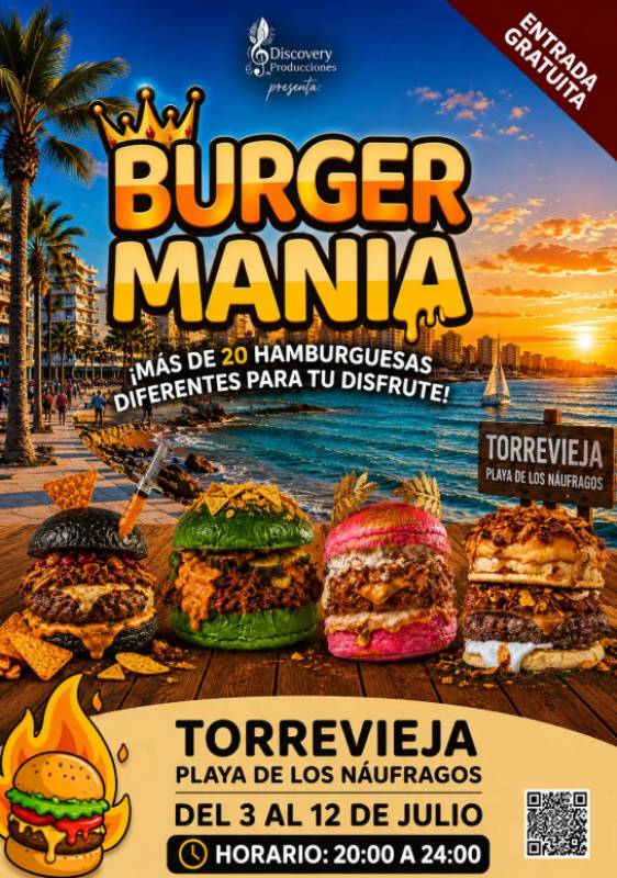 July 3-12 Burger Mania, the burger championship, arrives in Torrevieja