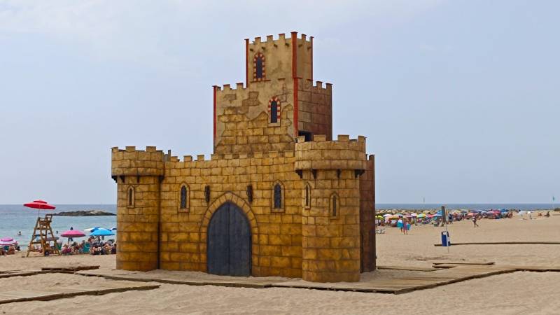 Why is there a ten-metre castle sitting on a beach in Alicante?