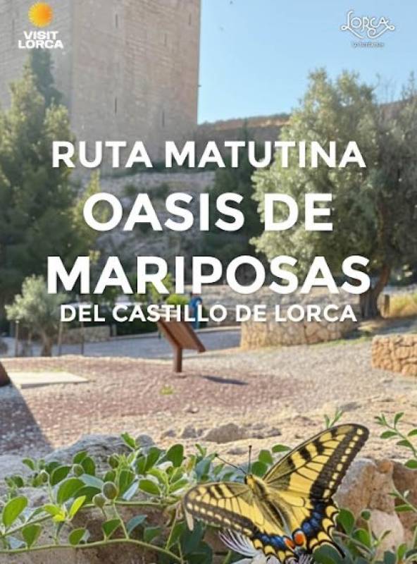 August 9 Guided visit to the Butterfly Oasis alongside Lorca castle