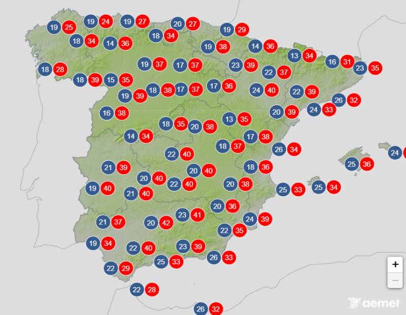 Another scorching week ahead: Spain weather forecast August 10-13