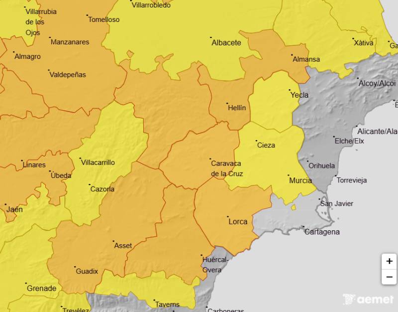 Thunderstorms, hail and 40ºC heat: Murcia's weekend weather forecast August 13-16