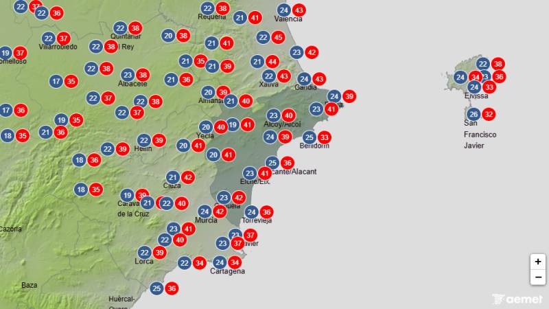 Heat, highs of 42C and storms on the way: Alicante weather forecast August 17-20