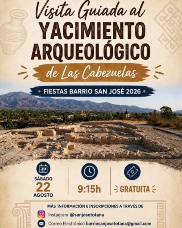 August 22 Free guided visit to the fascinating site of Las Cabezuelas in Totana