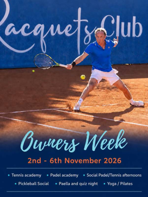 November 2-6 Owners Week returns to The Racquets Club at La Manga Club
