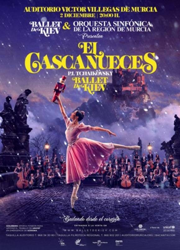 December 1 and 2 The Nutcracker ballet at the Auditorio Víctor Villegas in Murcia