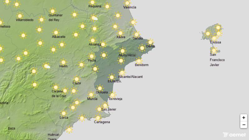 Temperatures climb again as September begins: Alicante weather forecast August 31-September 3
