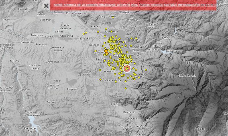 More than 1,300 earthquakes recorded in Granada in two weeks